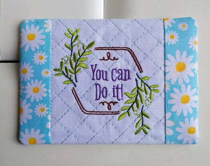 You can do it ITH mugrug Machine embroidery design+ blank mugrug design - Instant download