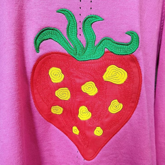 HUGE Strawberry Applique Machine embroidery design - Instant download file