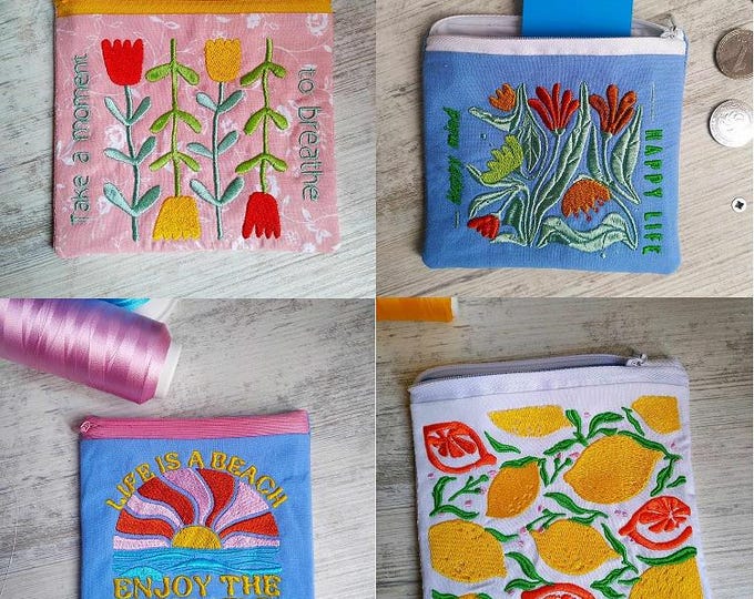 ITH Little purses Machine embroidery designs - Instant download files