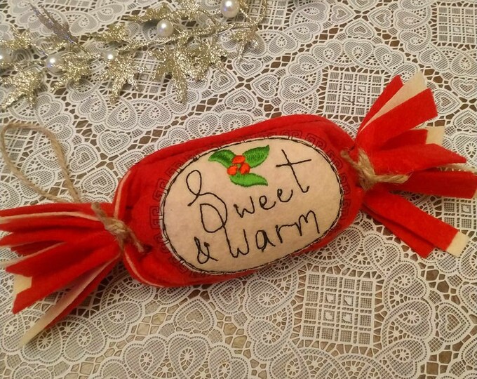 ITH Warm candy Machine embroidery design - tutorial included - Instant download file