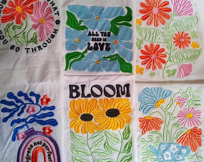 Boho designs for Machine embroidery - Instant download file