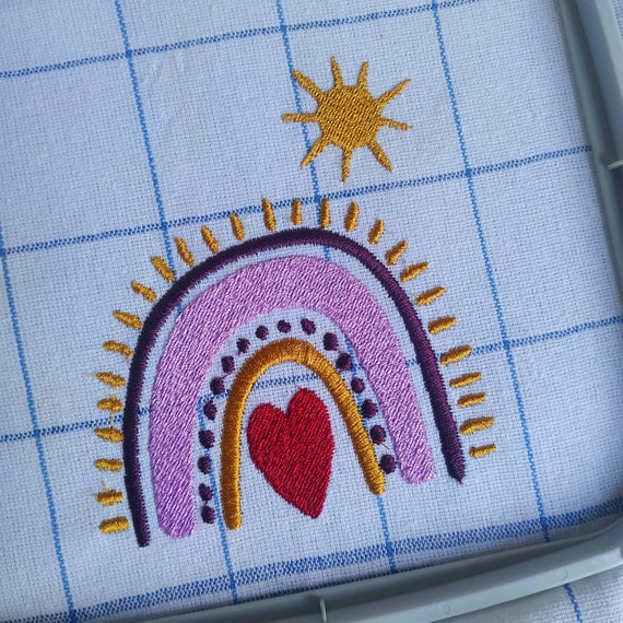 Boho machine embroidery design - Instant download file