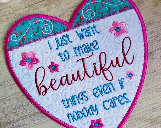 ITH Heart memory card 3 Machine embroidery design - Instant download file