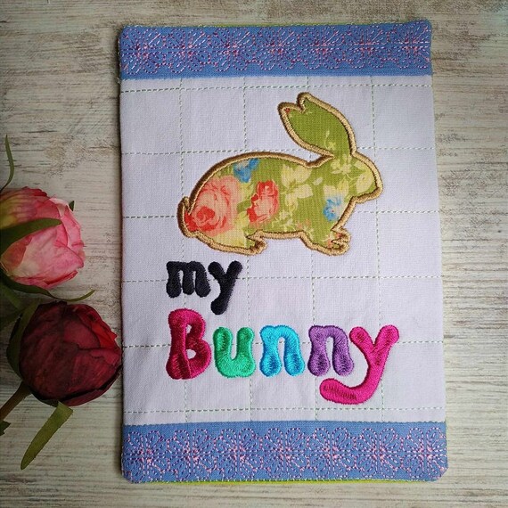ITH my bunny mugrug Machine embroidery design - Instant download file