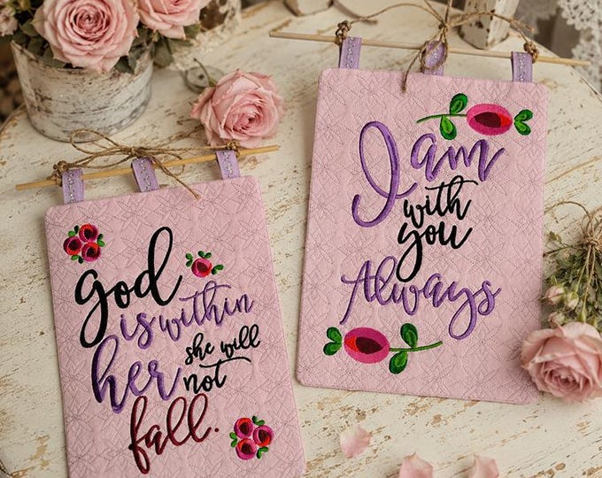 ITH Inspirational banners 2 Machine embroidery designs - Instant download file
