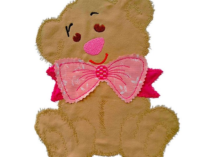 Huge teddy applique Machine embroidery design - Instant download file