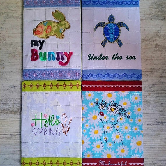 ITH Spring mugrugs Machine embroidery designs - Instant download files