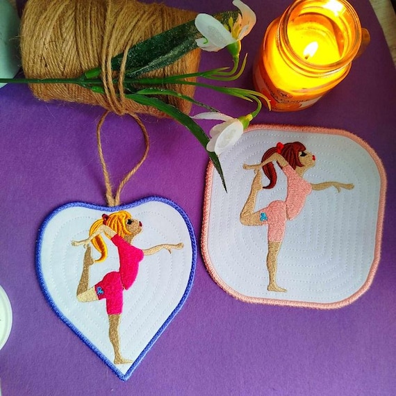 ITH Yoga Machine embroidery designs set - Instant download files