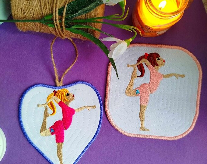 ITH Yoga Machine embroidery designs set - Instant download files