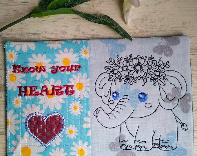 ITH Know your hear Mugrug Machine embroidery  design - Instant download file