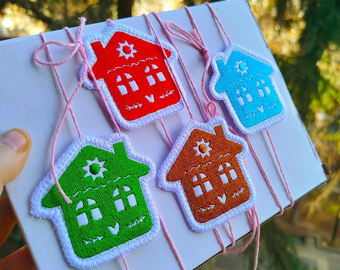 ITH Cozy house tags Machine embroidery designs - Instant download files