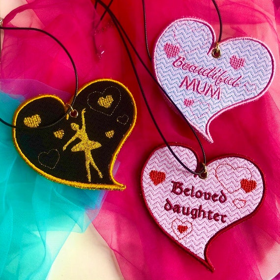 ITH pendants machine embroidery Patterns set - Tutorial included - Instant download file