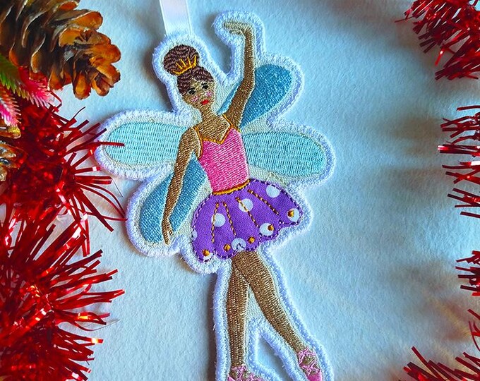 ITH Tricia Ballerina fairy Machine embroidery design  - Instant download file