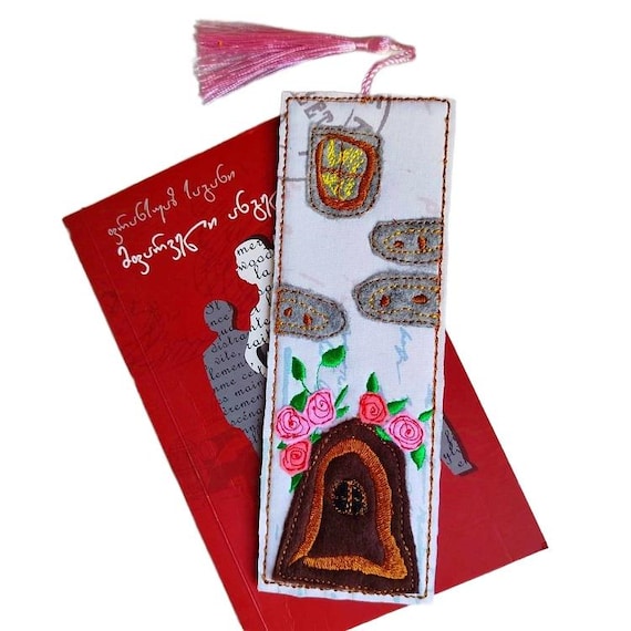 ITH House Bookmark Machine embroidery design - Instant download file