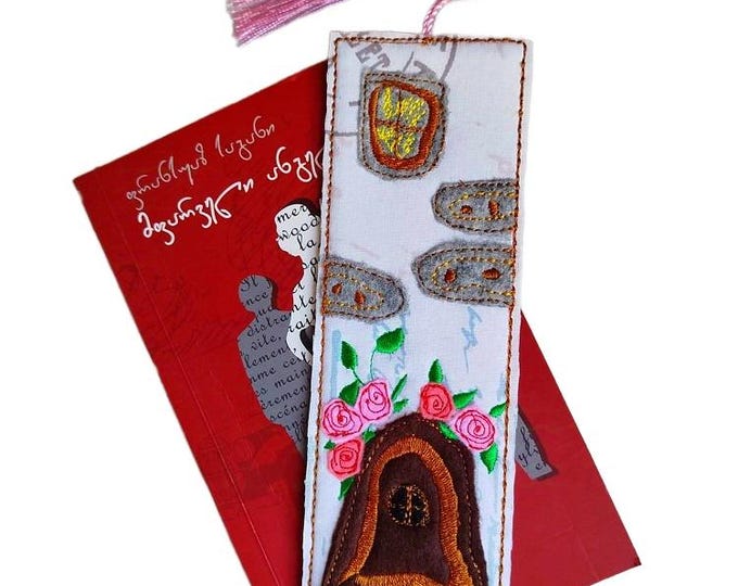 ITH House Bookmark Machine embroidery design - Instant download file