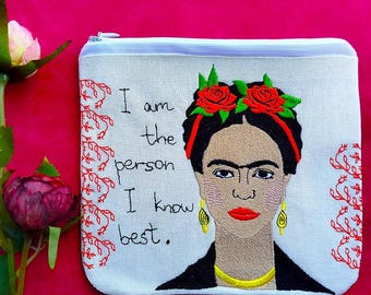 Hermoso bolso Frida ITH Diseño de bordado a máquina - Archivo de descarga instantánea