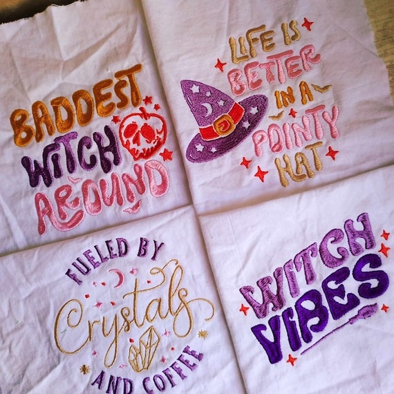 Witches Machine embroidery designs - Instant download files