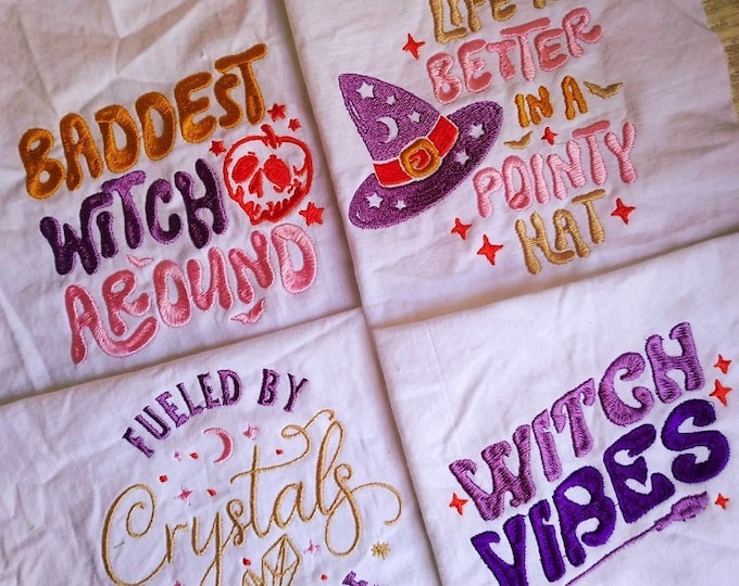 Witches Machine embroidery designs - Instant download files