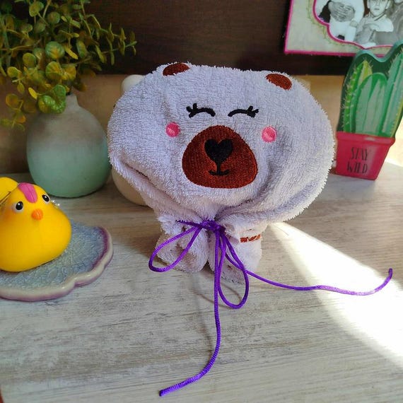 ITH Fluffy Candy holder bear Machine embroidery design - Instant download file