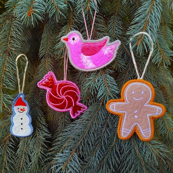 ITH Fairy tale Christmas applique ornaments 2 Machine embroidery designs - Instant download file