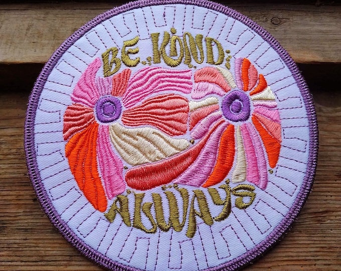 ITH Be kind always coaster Machine embroidery design - Instant download file