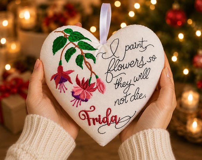 ITH Heart inspired by Frida Machine embroidery design - Instant download file