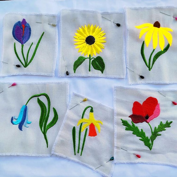 Pretty florals Machine embroidery designs - Instant download files