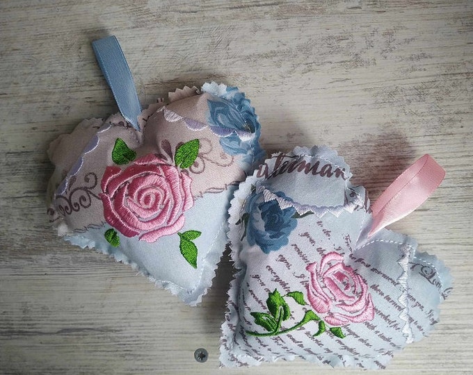 Tender hearts Machine embroidery design - Instant download file