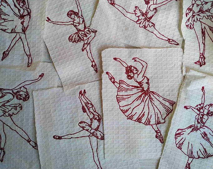 Ballerinas machine embroidery designs set - Instant download files
