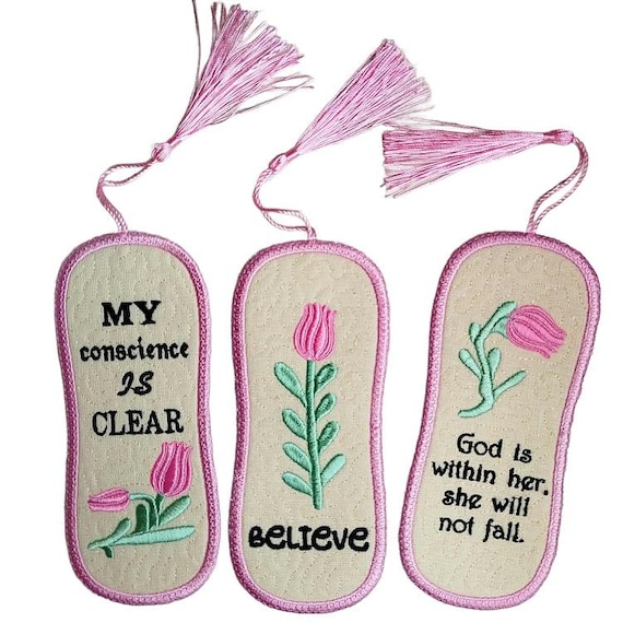 ITH Tender inspirational bookmarks Machine embroidery design - Instant download files