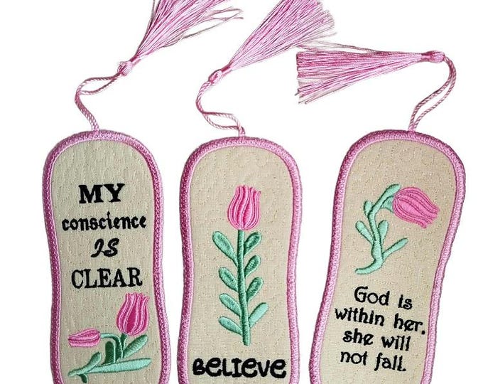 ITH Tender inspirational bookmarks Machine embroidery design - Instant download files