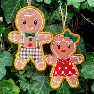 ITH Gingerbreads Machine embroidery designs - Instant download files