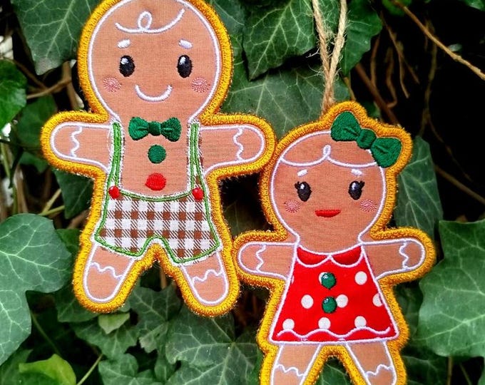 ITH Gingerbreads Machine embroidery designs - Instant download files