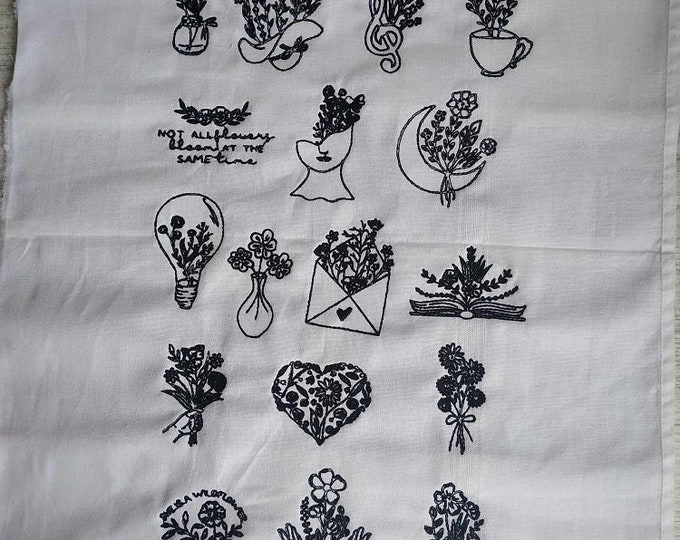 Little Machine embroidery designs set - Instant download files