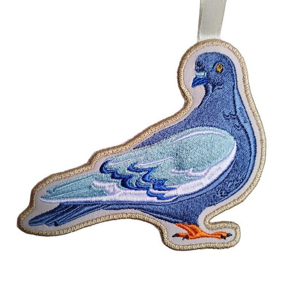 ITH Pigeon ornament - Machine embroidery design - Instant download file