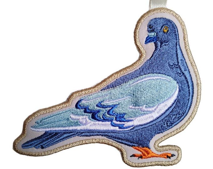 ITH Pigeon ornament - Machine embroidery design - Instant download file