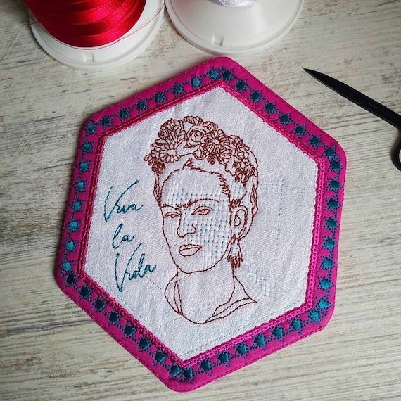 ITH Fridas little mugrug Machine embroidery design - Instant download file