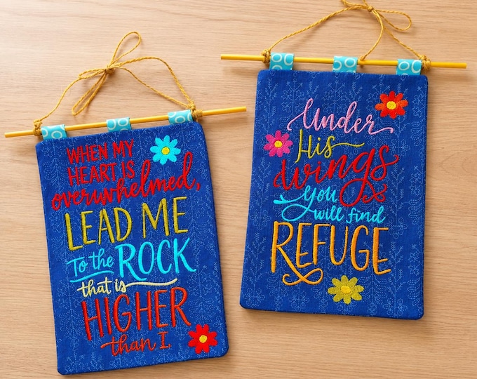 ITH Inspirational banners Machine embroidery designs - Instant download file
