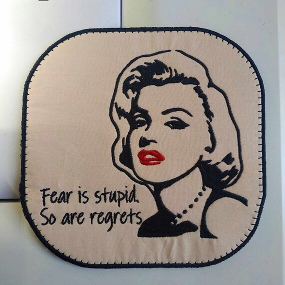 ITH Marilyn coaster - Tutorial included - Instant download file