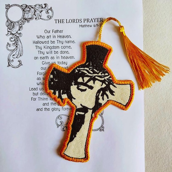 ITH Bible bookmark Machine embroidery design - Instant download file
