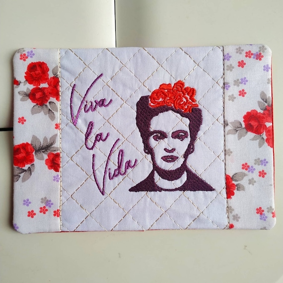 Frida mugrug Machine embroidery design ith - tutorial included - Instant download file