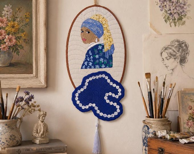 ITH For the love of pearl wall hanger Machine embroidery design - Instant download file