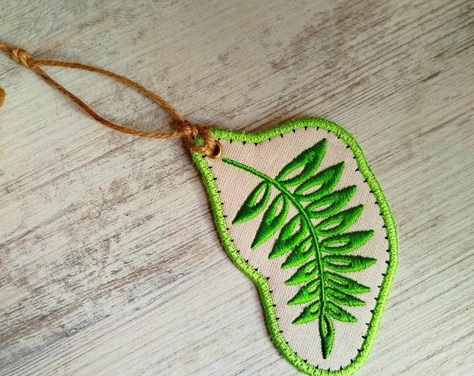 ITH leaf tiny ornament Machine embroidery design - Instant download file
