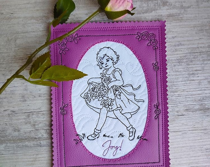 ITH Card of joy Machine embroidery design - Instant download file