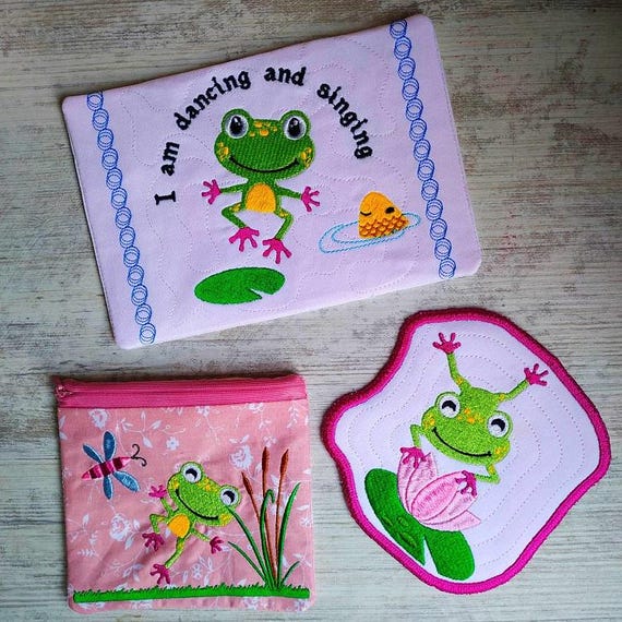 Frog extraordinary set Machine embroidery designs - Instant download files