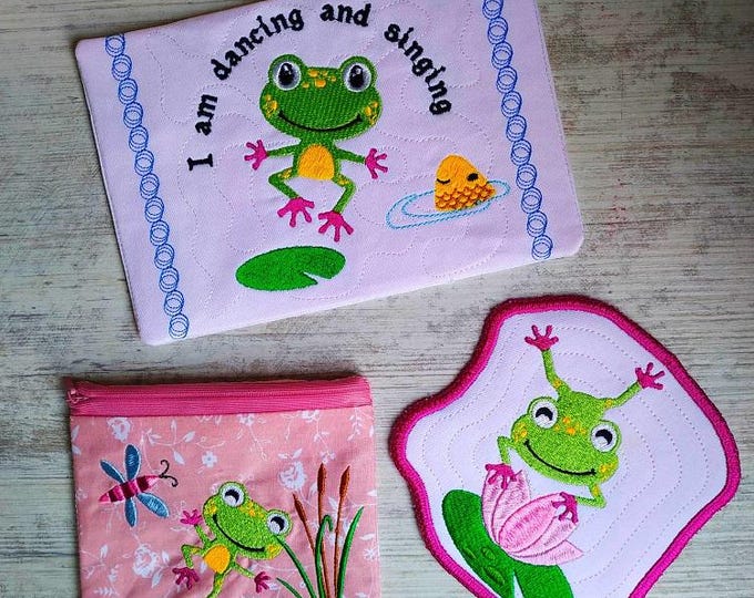 Frog extraordinary set Machine embroidery designs - Instant download files