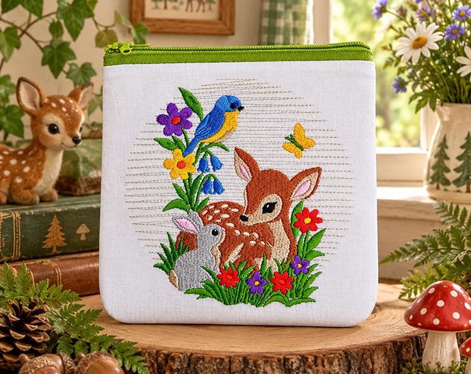 ITH Nature of love purse 1 Machine embroidery design - Instant download file