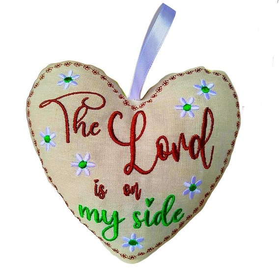 ITH On my side heart Machine embroidery design - Instant download file