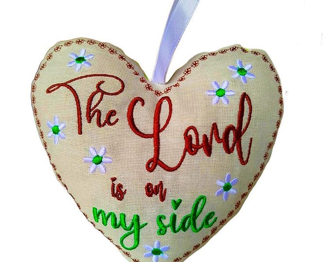 ITH On my side heart Machine embroidery design - Instant download file