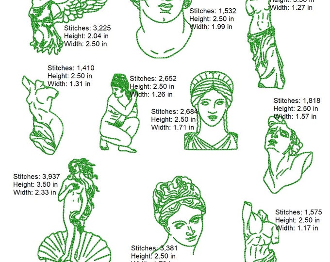 Artsy tiny Machine embroidery designs - Instant download files